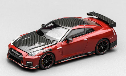【予約】8-10月以降発売予定NISSAN GT R (R35) NISMO クーペ 2022 バイブラントレッド カーボン / MOTORHELIX 1/64 ミニカー
