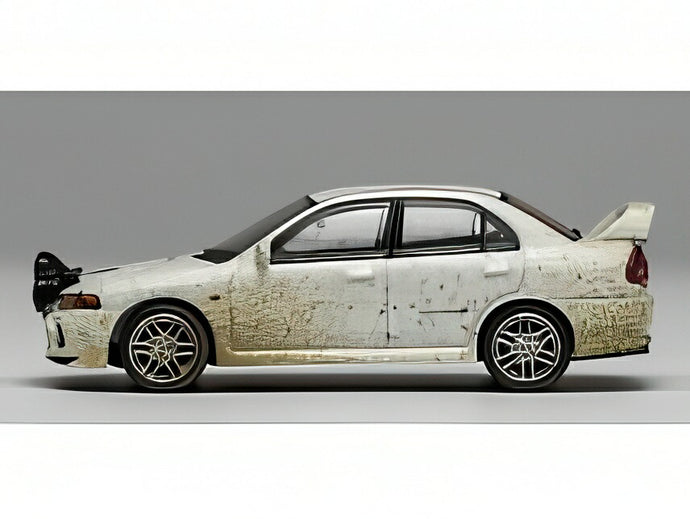 【予約】2026年発売予定MITSUBISHI ランサーエボリューションIV マディVer. 1999 ホワイト/ MOTORHELIX 1/64 ミニカー