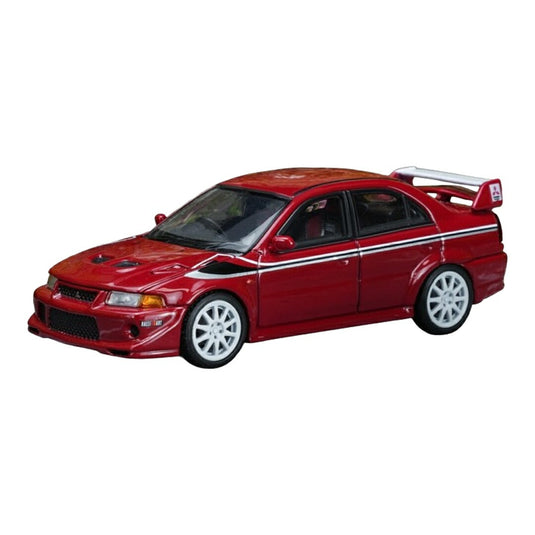 【予約】2026年発売予定 Mitsubishi三菱 Lancer Evolution VI GSR T.M.E. 2002 レッド / MOTORHELIX 1/64 ミニカー