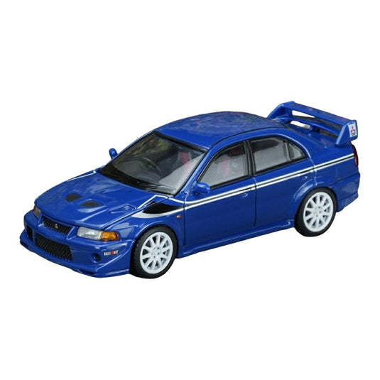 【予約】2026年発売予定 Mitsubishi三菱 Lancer Evolution VI GSR T.M.E. 2002 ブルー / MOTORHELIX 1/64 ミニカー