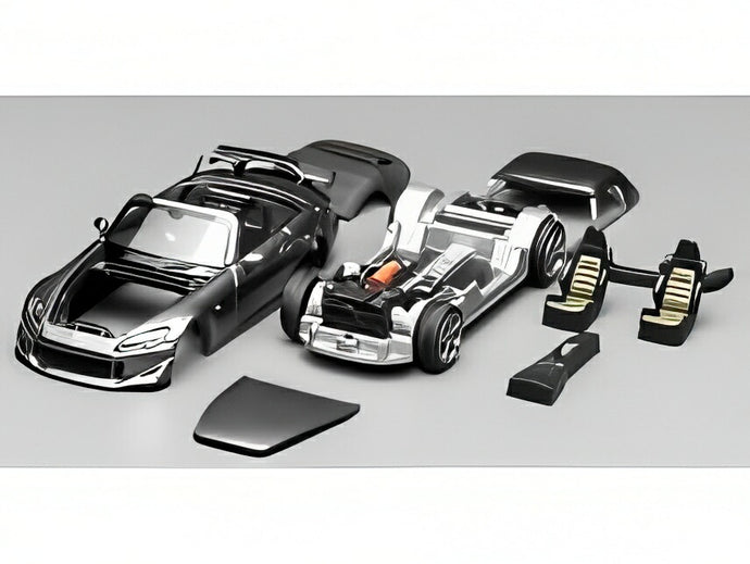 【予約】2026年発売予定HONDA S2000 タイプS ハードトップ 2007 グレーメタリック/ MOTORHELIX 1/64 ミニカー