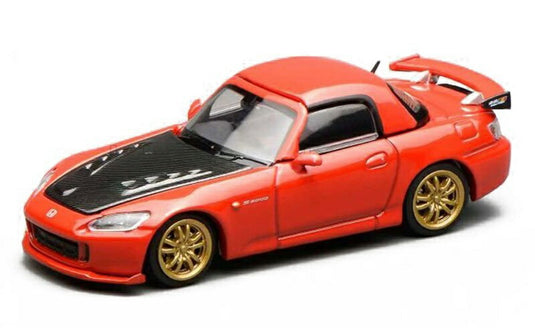【予約】8-10月以降発売予定HONDA S2000 ハードトップ 無限 2007 レッド / MOTORHELIX 1/64 ミニカー