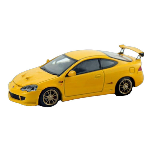 【予約】2026年発売予定 Hondaホンダ INTEGRAインテグラ TYPE RタイプR (DC5) MUGEN無限 2006 YELLOWイエロー / MOTORHELIX 1/64 ミニカー