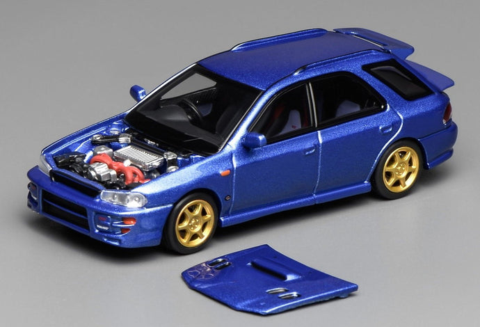 【予約】2026年発売予定SUBARU IMPREZA WRX SW STATION WAGON 2001 ブルーメタリック/ MOTORHELIX 1/64 ミニカー