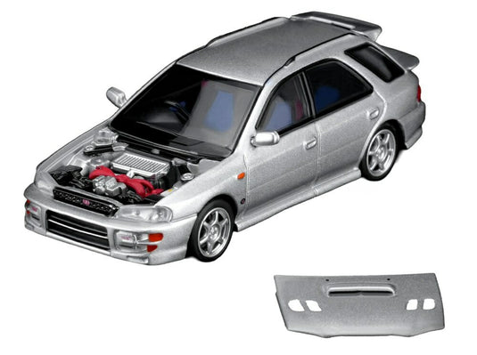 【予約】2026年発売予定 Subaruスバル Imprezaインプレッサ VI WRX STi SW ステーションワゴン 2003 シルバー / MOTORHELIX 1/64 ミニカー