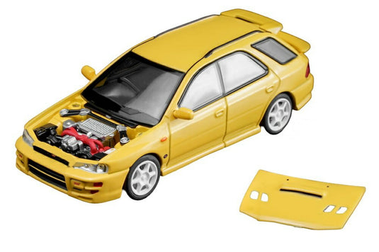 【予約】2026年発売予定 Subaruスバル インプレッサ VI WRX STi SW ステーションワゴン 2003 イエロー / MOTORHELIX 1/64 ミニカー