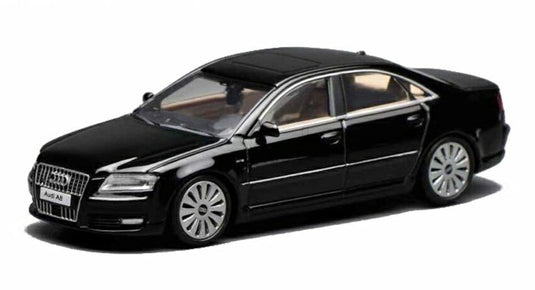 【予約】8-10月以降発売予定AUDI A8 2008 ブラック / MOTORHELIX 1/64 ミニカー