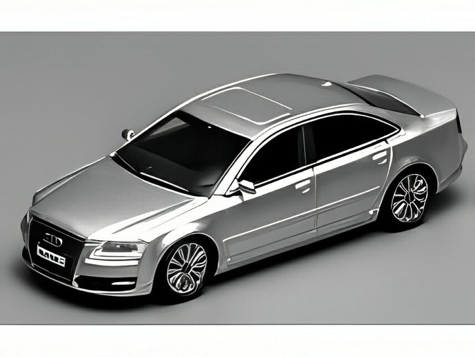 【予約】2026年発売予定AUDI A8 L W12 クワトロ 2008 シルバー/ MOTORHELIX 1/64 ミニカー