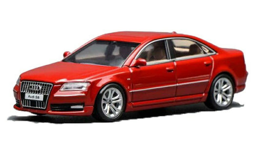 【予約】8-10月以降発売予定AUDI A8 S8 2008 レッド / MOTORHELIX 1/64 ミニカー