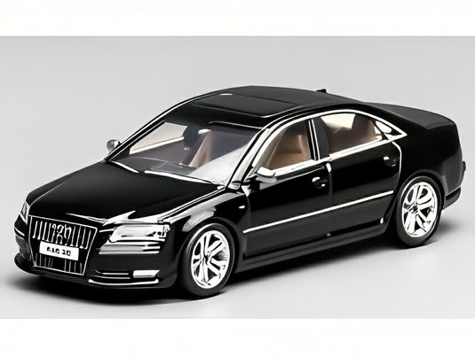 【予約】2026年発売予定AUDI A8 L W12 クワトロ 2008 ブラック/ MOTORHELIX 1/64 ミニカー