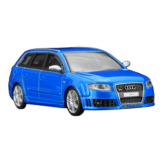 【予約】2026年発売予定 Audiアウディ RS4 B7 アバント 2005 スプリントパールブルー / MOTORHELIX 1/64 ミニカー