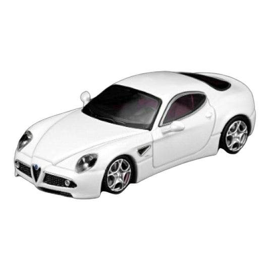 【予約】2026年発売予定 Alfa Romeoアルファロメオ 8C COMPETIZIONE 2008 ホワイト / MOTORHELIX 1/64 ミニカー