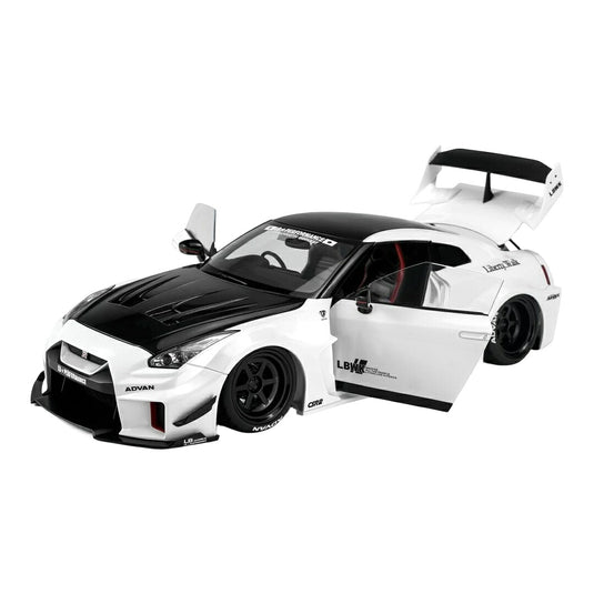 【予約】2027年発売予定 Nissan日産 GT-R 35GT-RR LBWK シルエットワークス レーシング 2020 ホワイト/ブラック / MOTORHELIX 1/18 ミニカー