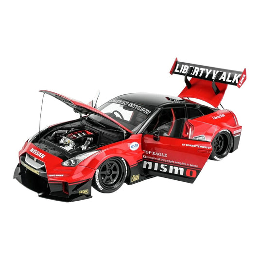 【予約】2027年発売予定 Nissan日産 GT-R 35GT-RR LBWK シルエットワークス レーシング 2020 レッド / MOTORHELIX 1/18 ミニカー