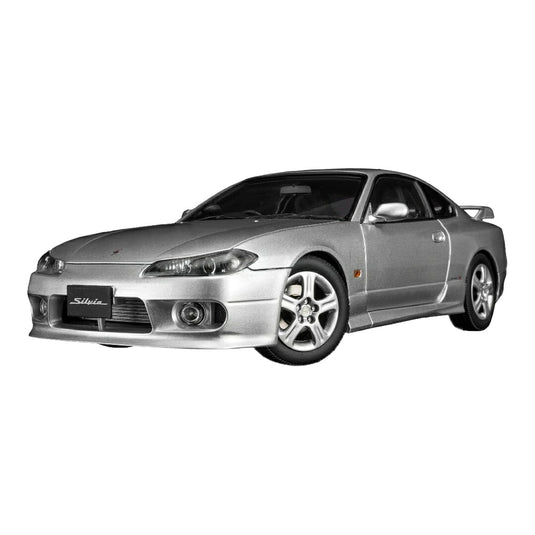 【予約】2026年発売予定 Nissan日産 Silviaシルビア S15 Spec-R Aero 1999 シルバー / MOTORHELIX 1/18 ミニカー