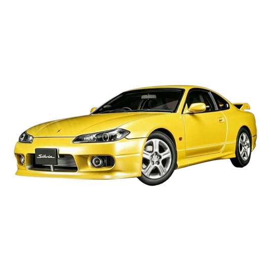 【予約】2027年発売予定 Nissan日産 Silviaシルビア S15 クーペ Spec-R Aero 1999 イエロー 399台限定 / MOTORHELIX 1/18 ミニカー