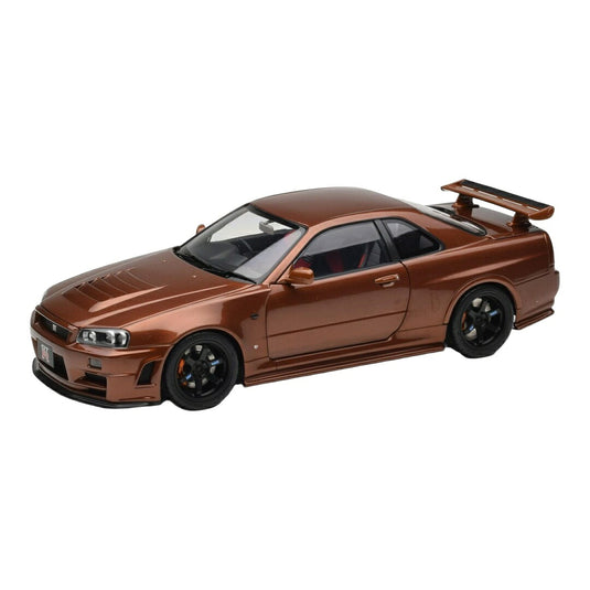 Nissan日産 Skylineスカイライン GT-R R34 カスタマイズド メタリックブロンズ / MOTORHELIX 1/18 ミニカー
