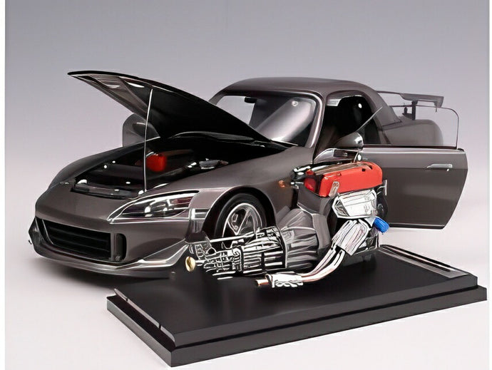 【予約】2026年発売予定HONDA S2000 タイプS ハードトップ エンジン＆アクセサリー付 2007 グレーメタリック/ MOTORHELIX 1/18 499台限定ミニカー