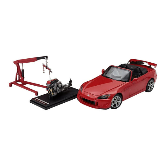 Hondaホンダ S2000 Type S ハードトップ エンジン・アクセサリー付属 2007 レッド 499台限定 / MOTORHELIX 1/18 ミニカー