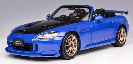 【予約】8-10月以降発売予定HONDA S2000 SPIDER ハードトップ 無限 2001 アペックスブルー カーボン 399台限定/ MOTORHELIX 1/18 ミニカー