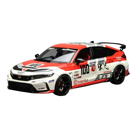 【予約】2026年発売予定 HONDAホンダ CIVICシビック TYPER (FL5) 2020 N 100 RACING ホワイトレッド 499台限定 / MOTORHELIX 1/18 ミニカー