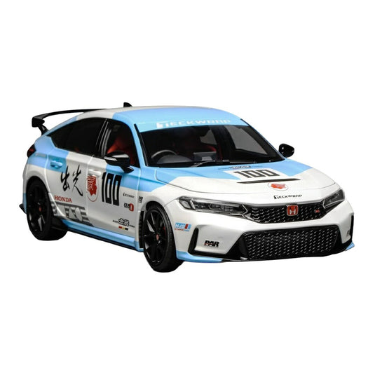 【予約】2026年発売予定 HONDAホンダ CIVICシビック TYPER (FL5) 2020 N 100 RACING ホワイトライトブルー 499台限定 / MOTORHELIX 1/18 ミニカー