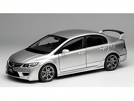 【予約】2026年発売予定HONDA シビック タイプR FD2 エンジン＆アクセサリー付 2007 シルバー/ MOTORHELIX 1/18 399台限定ミニカー