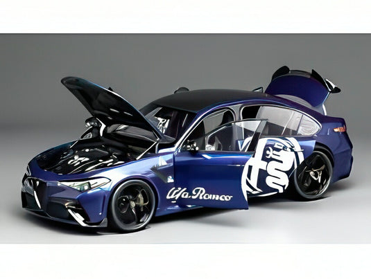 【予約】2026年発売予定ALFA ROMEO ジュリア GTA 2021 ミザーノブルー/ MOTORHELIX 1/18 499台限定ミニカー