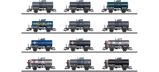 HOゲージ 鉄道模型 Marklin メルクリン 12-piece tank car display DB Era III AC