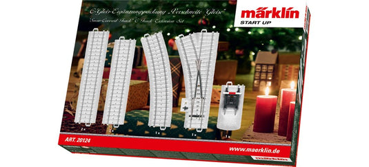 HOゲージ 鉄道模型 Marklin/メルクリン C-track supplementary pack Snowy tracks AC