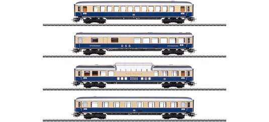 HOゲージ 客車 Marklin/メルクリン DB TEE Rheingold coach set Tin Plate Era III AC