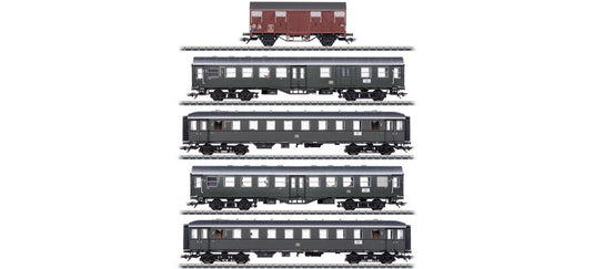 HOゲージ 客車 Maerklin メルクリン 5-piece DB carriage set Era III Power system AC