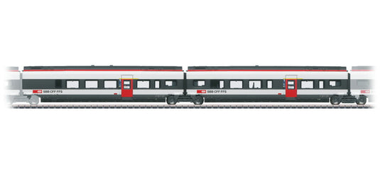 HOゲージ 客車 Marklin/メルクリン RABe 501 Giruno 2-piece supplementary car set Era VI AC