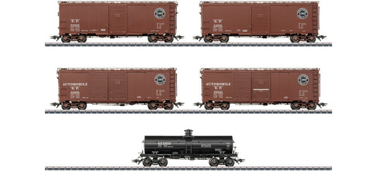HOゲージ 鉄道模型 Marklin/メルクリン Southern Pacific 5-piece US freight car set Era III AC