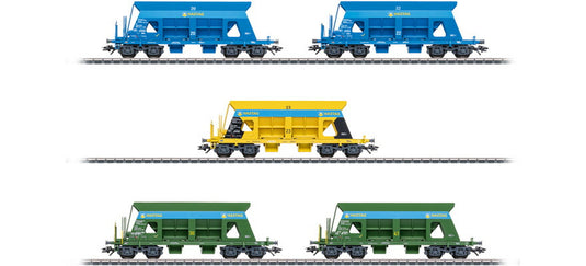 HOゲージ 鉄道模型 車両 メルクリン Maerklin HASTAG Kies AG Falls Epoch VI Self unloading wagon set AC