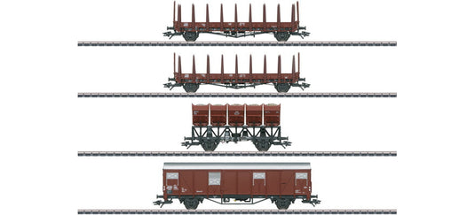 HOゲージ 鉄道模型 Marklin/メルクリン DB 貨車4両セット Era III AC
