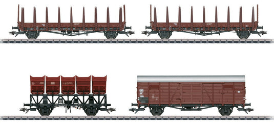 HOゲージ 貨車 Maerklin メルクリン DB 貨車4両セット Era IV 4-piece freight car set AC