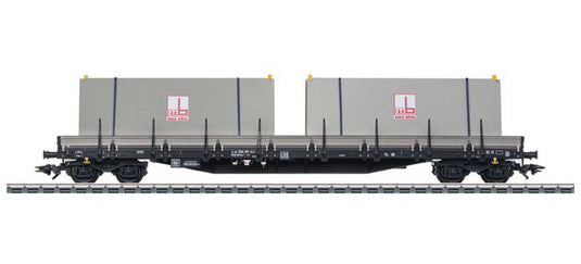 HOゲージ 貨車 Maerklin メルクリン 貨車 Res Max Boegl コンクリート壁パネル積載 Stake wagon Res Max Boegl AC