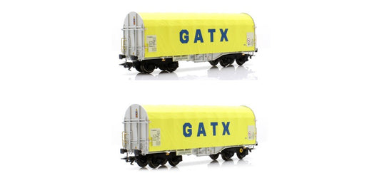 HOゲージ 鉄道模型 Marklin メルクリン スライド幌貨車 2両セット GATX Rail Era VI AC