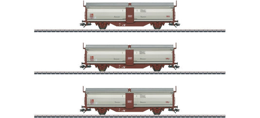 HOゲージ 鉄道模型 Marklin/メルクリン SJ スライディングルーフ/ウォール貨車セット Era IV AC