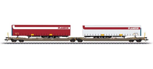 HOゲージ 鉄道模型 Marklin メルクリン Hupac Sdggmrss型 ダブルポケット貨車 Era VI AC