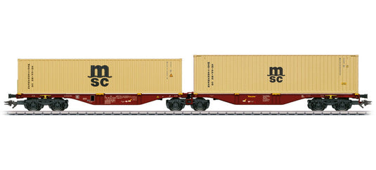 HOゲージ 貨車 M?rklin メルクリン Flat wagon Sggrss80 Touax B AC電源