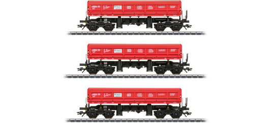 HOゲージ 貨車 Maerklin メルクリン DB 側方傾斜貨車セット Fas Era VI Side tipping car set type Fas AC