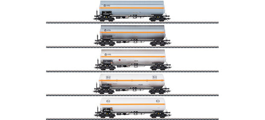 HOゲージ 貨車セット M?rklin メルクリン VTG Eva Pressurized gas tank wagon 5-piece Era IV AC電源