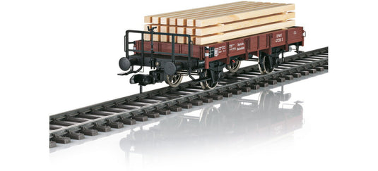 Iゲージ 鉄道模型 貨車 Maerklin メルクリン DRG 積木載低側車 Era II DC Low side car with wood loading of the DRG era II