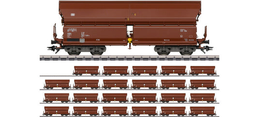 HOゲージ 鉄道模型 Maerklin メルクリン 24 swing roof wagons type Tals DB Era IV AC