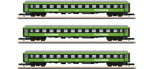 Zゲージ 客車 メルクリン Maerklin Flixtrain 3-piece express train carriage set Era VI DC
