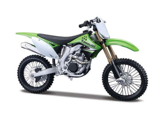 カワサキ KX 450F グリーン/ブラック Kawasaki KX450F バイク / MAISTO 1/12 ミニカー