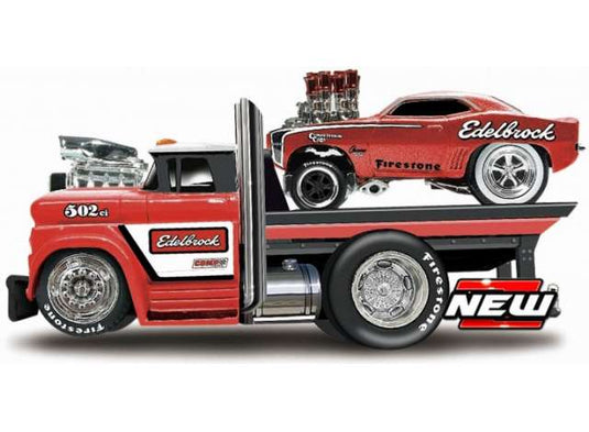 1966 シボレー C60 & 1969 シボレー カマロ SS 積載車セット レッド / MAISTO 1/64 ミニカー