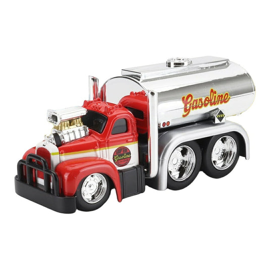 MACKマック B-61 TANKERタンカー TRUCKトラック GASOLINEガソリン 3-ASSI3軸 CUSTOMカスタム 1953 REDレッド SILVERシルバー / MAISTO 1/64 ミニカー